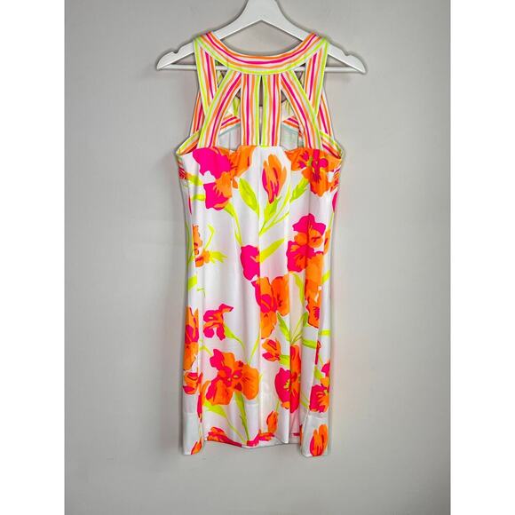 Gretchen Scott Isosceles Icon Sheath Mini Dress White Multi Women's Size S - Picture 8 of 9